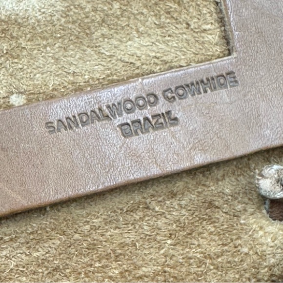 Vintage Mini Bag-Sandalwood cowhide-genuine Leather Purse/crossbody. - Picture 9 of 13